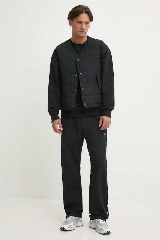 HUGO bezrękawnik 50530750 czarny SS25