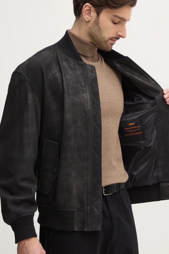 BOSS Orange kurtka bomber zamszowa 50529780