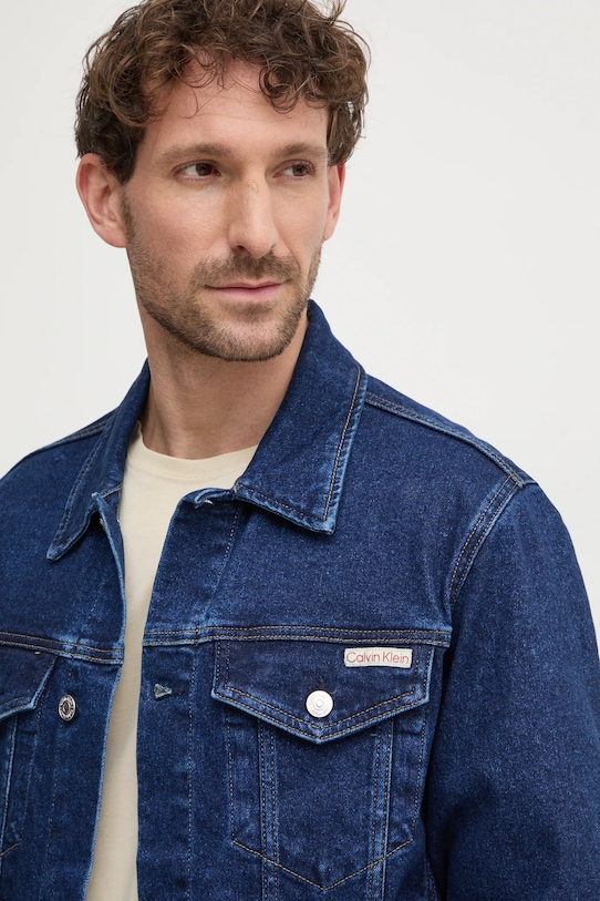 Calvin Klein Jeans kurtka jeansowa granatowy J30J326553