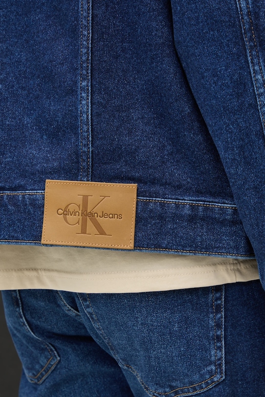 Calvin Klein Jeans kurtka jeansowa J30J326553 granatowy