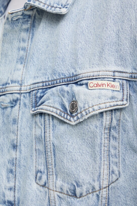 Calvin Klein Jeans kurtka jeansowa J30J326556 niebieski