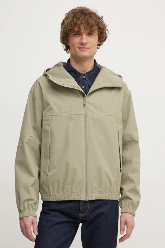 Calvin Klein Jeans geaca cu captuseala verde J30J326715