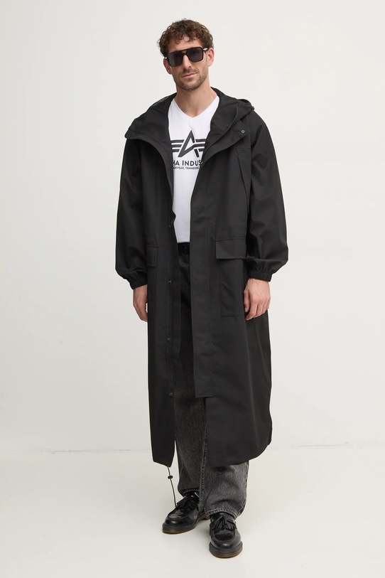 Bunda Calvin Klein Jeans oversize čierna J30J327112