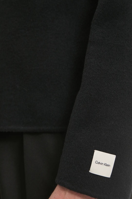 Calvin Klein kurtka koszulowa wełniana K10K113955 czarny