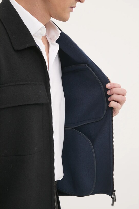 Calvin Klein kurtka koszulowa wełniana K10K113955