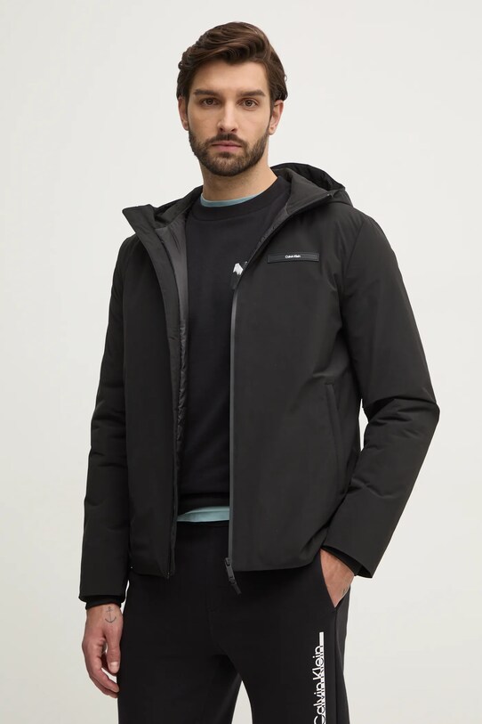Куртка Calvin Klein с капюшоном чёрный K10K113900
