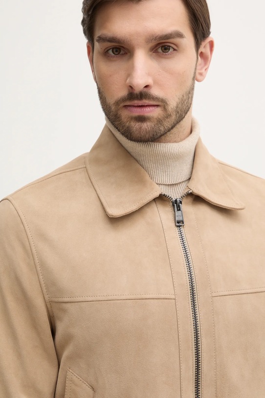 Semišová bunda BOSS béžová 50528014