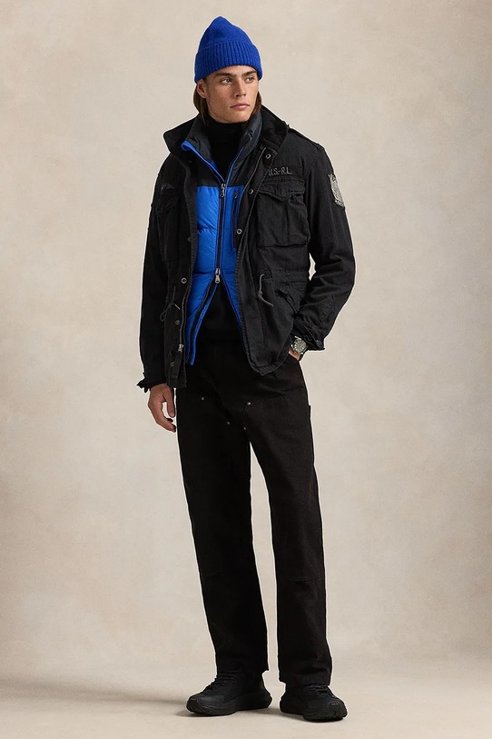 Polo Ralph Lauren kurtka bawełniana 710955784 czarny