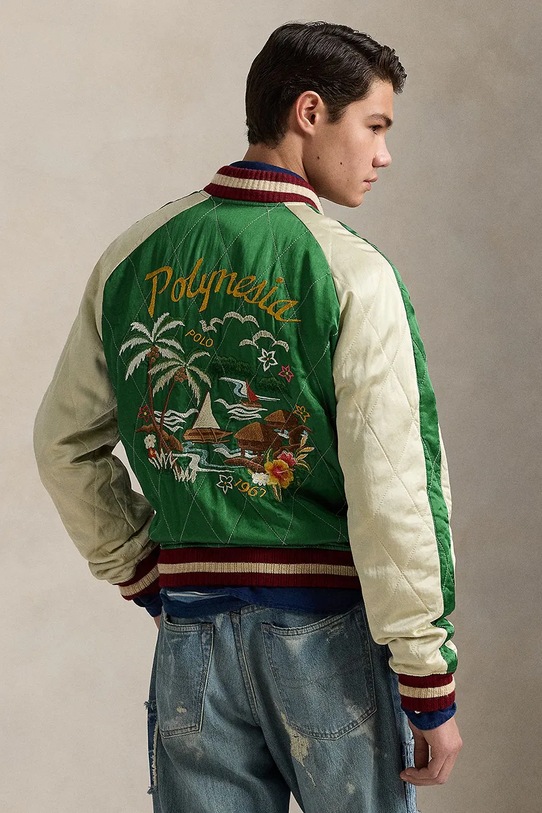 Jakna Polo Ralph Lauren 710955795 zelena SS25