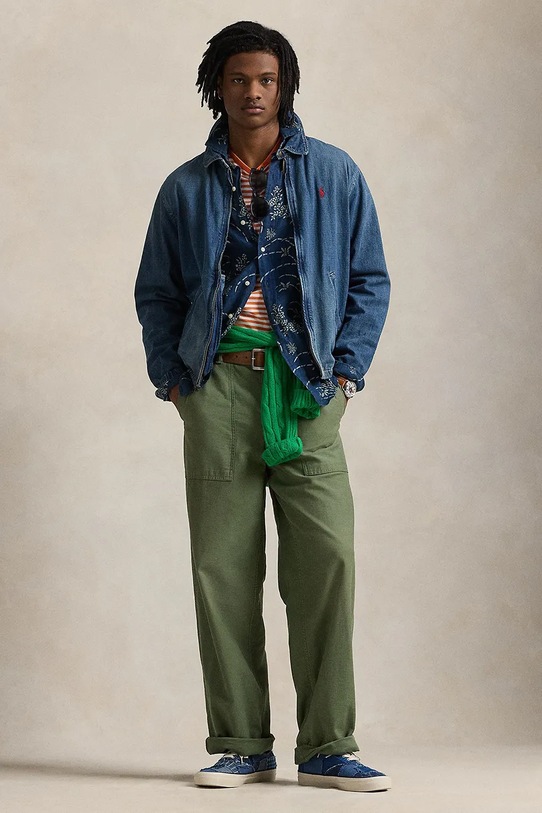 Odzież Polo Ralph Lauren kurtka jeansowa 710956618 niebieski