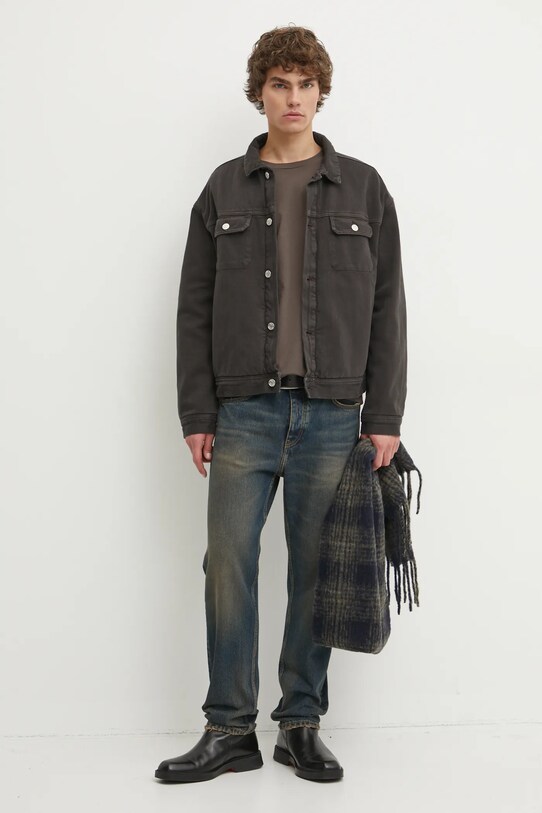 Won Hundred geaca jeans 3408.13055 gri SS25