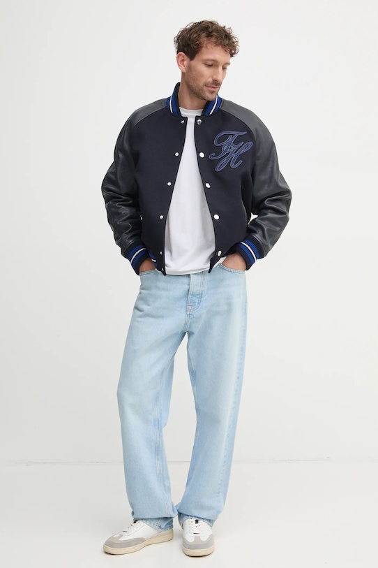 Tommy Hilfiger kurtka MW0MW37735 granatowy SS25