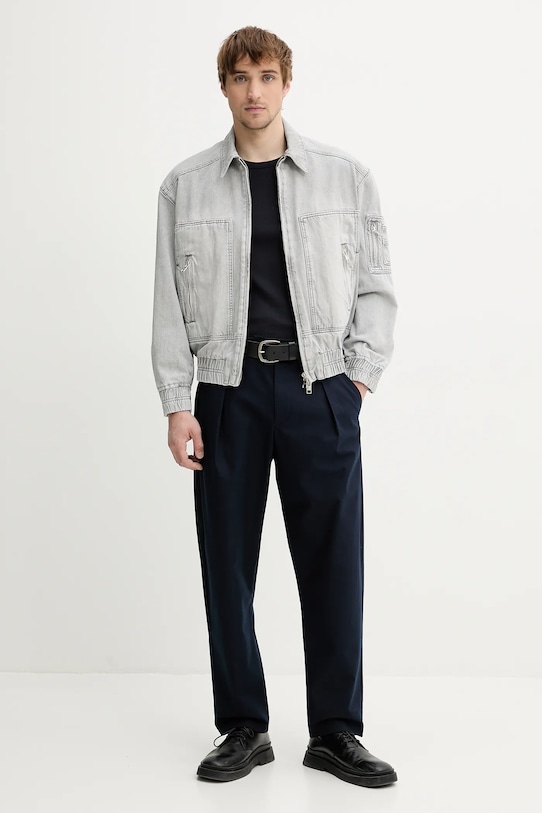 Džínová bunda IRO MP07AKSEL šedá SS25