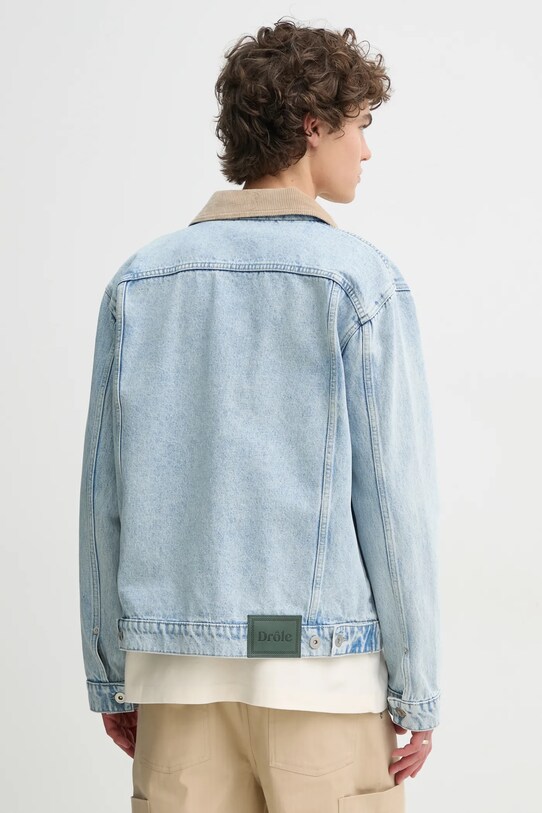 Îmbrăcăminte Drôle de Monsieur geacă jeans La Veste Jean DElavEe PERM.JT182.CO123.LBE albastru