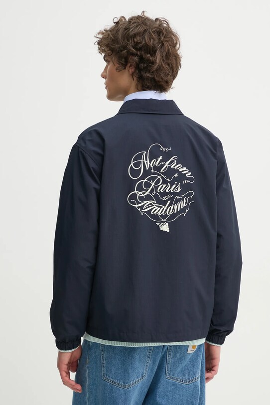 Oblečenie Bunda Drôle de Monsieur La Veste Slogan Vignes F.JT209.PA012.NY tmavomodrá