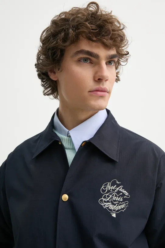 Oblečenie Bunda Drôle de Monsieur La Veste Slogan Vignes F.JT209.PA012.NY tmavomodrá