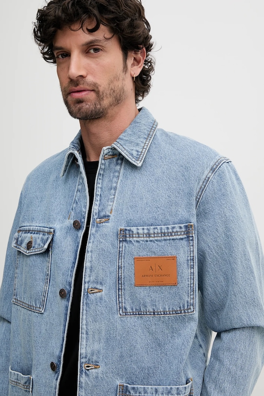 Armani Exchange geaca de blugi din bumbac albastru XM000382.AF13367