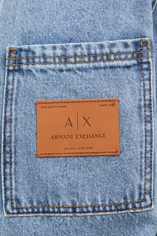 Armani Exchange geaca de blugi din bumbac XM000382.AF13367 albastru