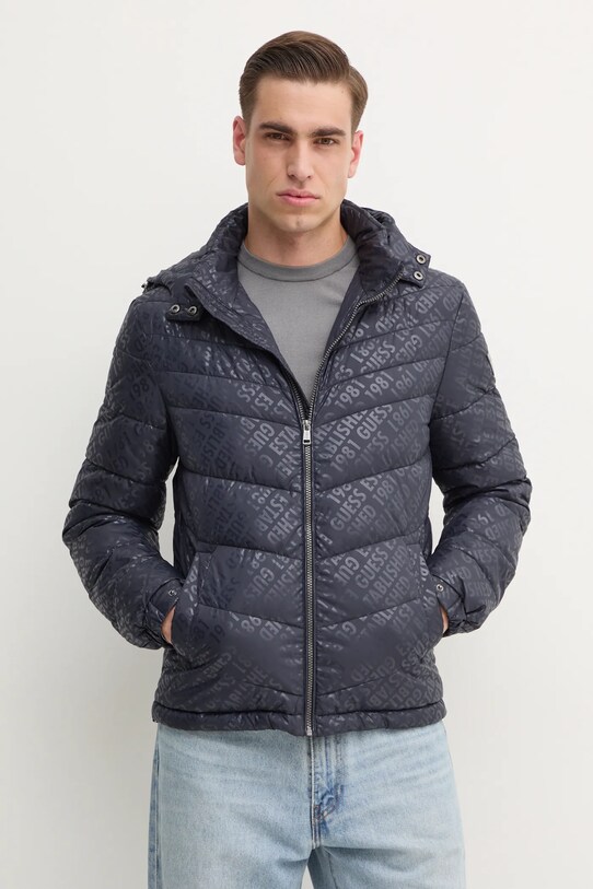 Куртка Guess с подкладкой тёмно-синий M5RL45.WCQA2