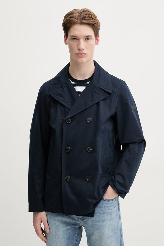 Marc O'Polo płaszcz nieocieplane granatowy 522105670356