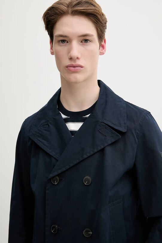 Marc O'Polo płaszcz 522105670356 granatowy