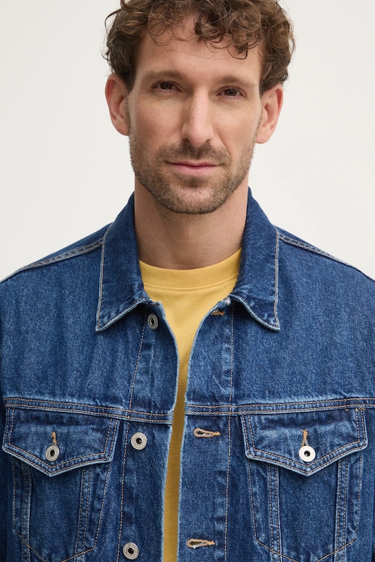 Pepe Jeans kurtka jeansowa REGULAR JACKET granatowy PM402715HW5