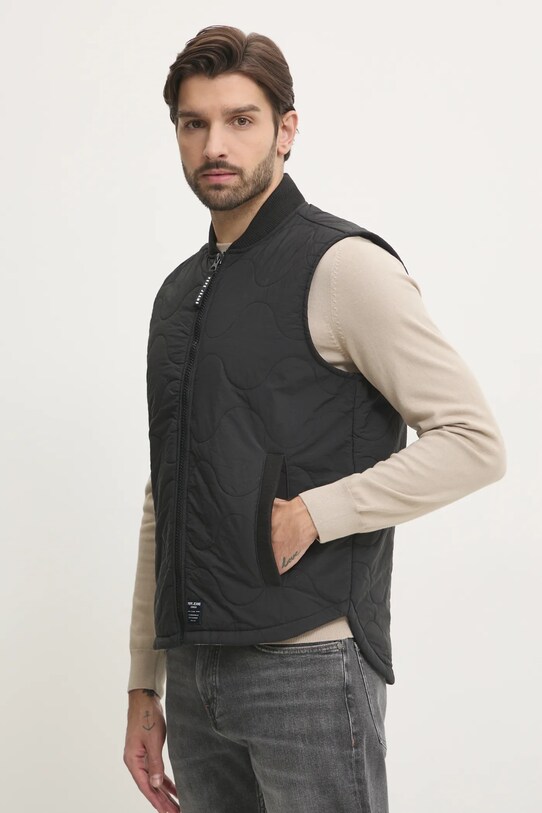 Безрукавка Pepe Jeans MANU злегка утеплена чорний PM403069