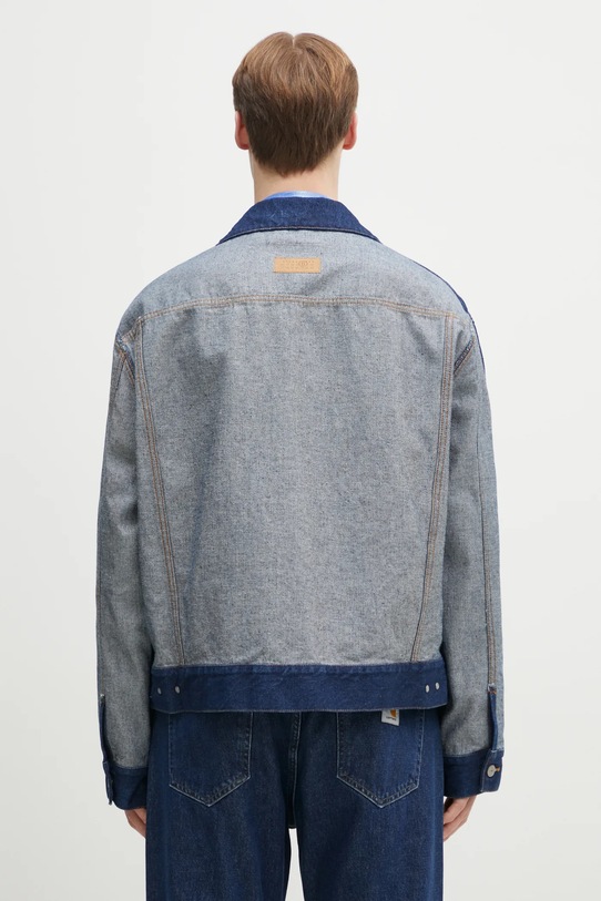 Odzież MM6 Maison Margiela kurtka jeansowa SH0AM0038 granatowy