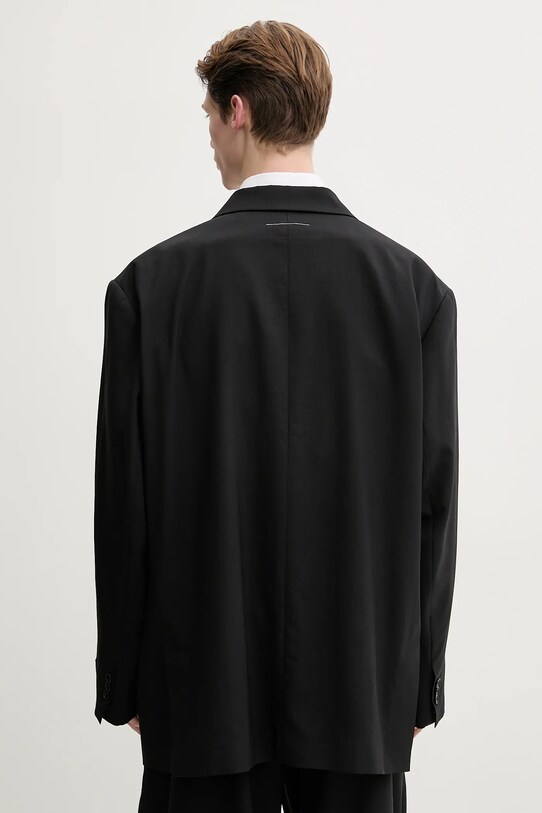 Одежда Шерстяной пиджак MM6 Maison Margiela SH0BN0011 чёрный