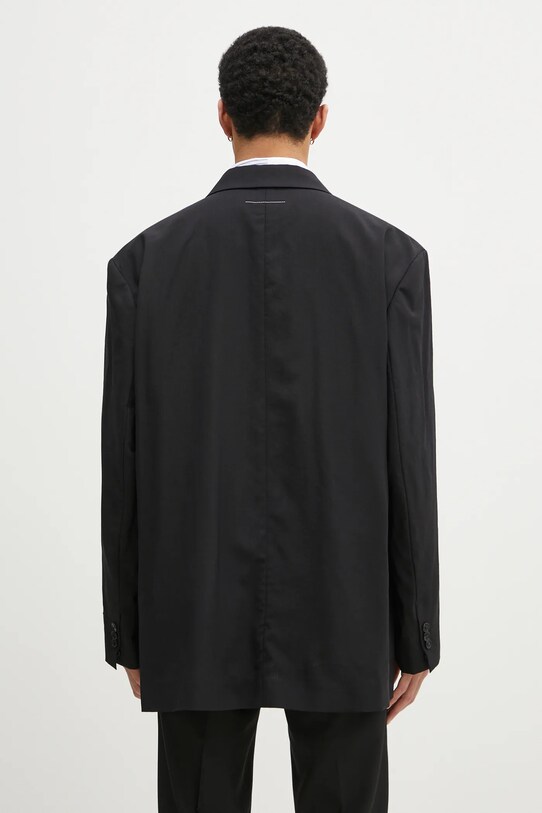 Clothing MM6 Maison Margiela wool blazer SH0BN0011 black