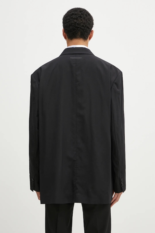 Abbigliamento MM6 Maison Margiela giacca in lana SH0BN0011 nero