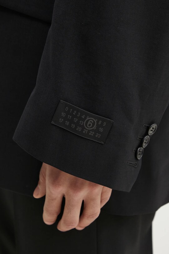 MM6 Maison Margiela wool blazer black SH0BN0011