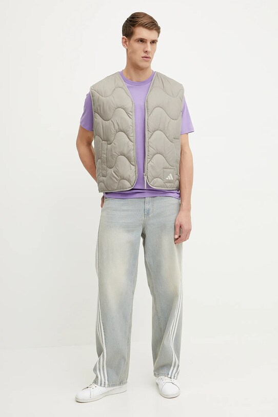 adidas bezrękawnik NUGANIC JD1093 beżowy SS25