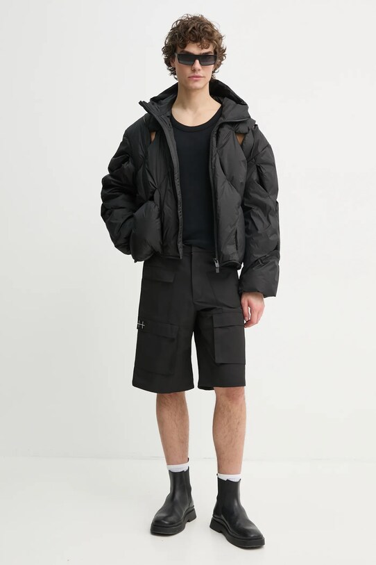 Μπουφάν με επένδυση από πούπουλα Heliot Emil SS25.M.02.145.BLK01 μαύρο SS25