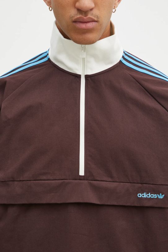 Bunda adidas Originals Pullover hnědá JC8376