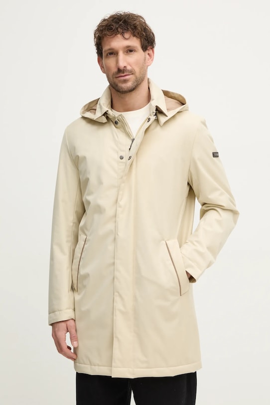 Куртка Hackett London с подкладкой бежевый HM403266