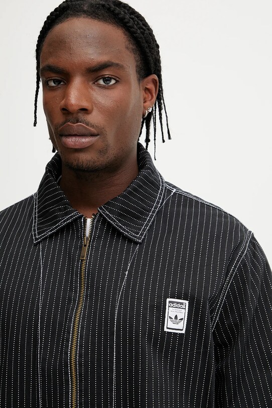 Бавовняна куртка adidas Originals Wabash Nylon Coach чорний JP4485