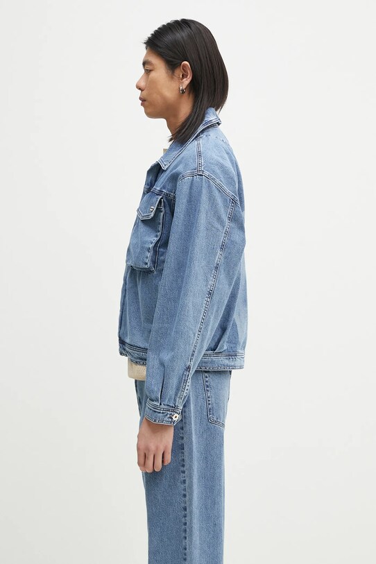 Filling Pieces cotton jacket 78620769975 blue SS25