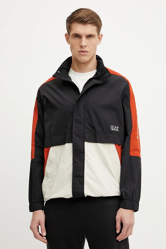 Куртка EA7 Emporio Armani з капюшоном чорний AF13190.7M000148