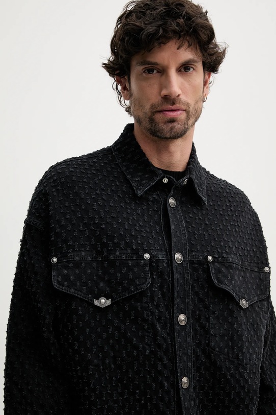 Τζιν μπουφάν Versace Jeans Couture μαύρο 78GAS454.DW060AG1