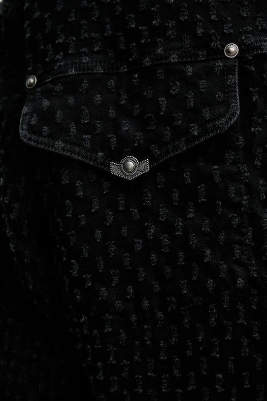 Τζιν μπουφάν Versace Jeans Couture 78GAS454.DW060AG1 μαύρο