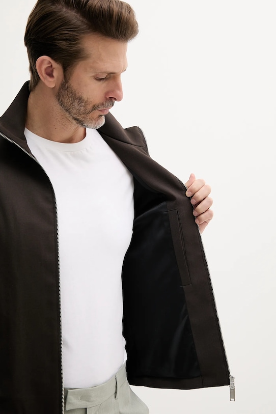 Sisley kurtka 2TBJSN03S brązowy