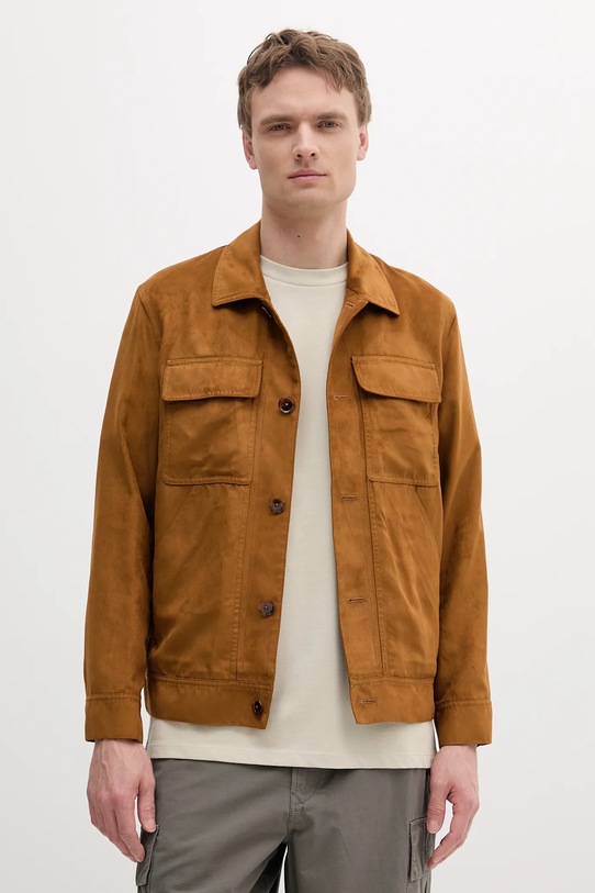 Μπουφάν Sisley χωρίς μόνωση καφέ 2V5CSN040