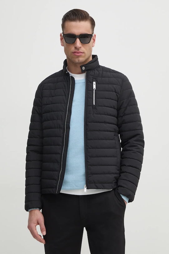 Куртка Sisley злегка утеплена чорний 21V1SN03R