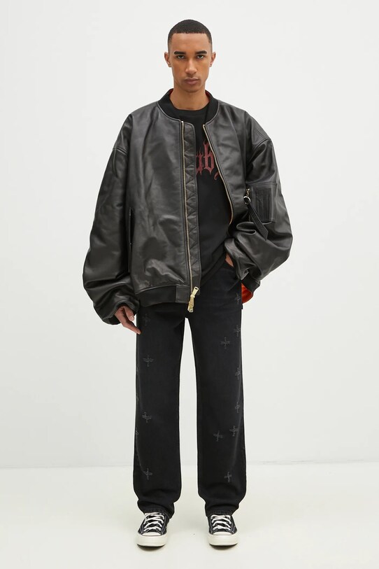 Bunda VETEMENTS Oversized Leather Bomber UA66JA200B