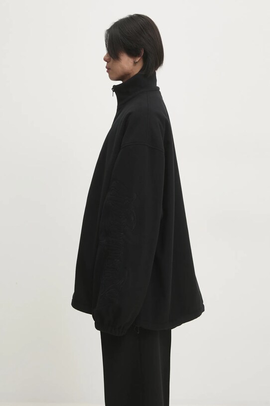 Μπουφάν VETEMENTS Metal Sleeeves Fleece UA66JA380B μαύρο SS25