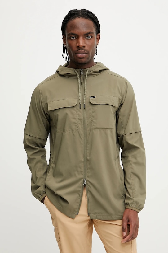 Outdoor jakna Columbia Skien Valley bez tople podstave zelena 2124303