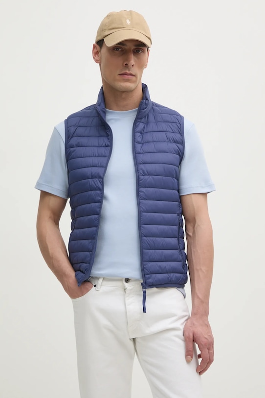 United Colors of Benetton bezrękawnik bez kaptura granatowy 2TWDUJ00P