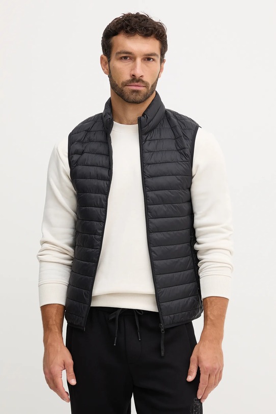 United Colors of Benetton vestă negru 2TWDUJ00P