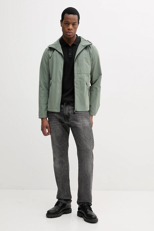 United Colors of Benetton geacă 25R1UN069 verde SS25